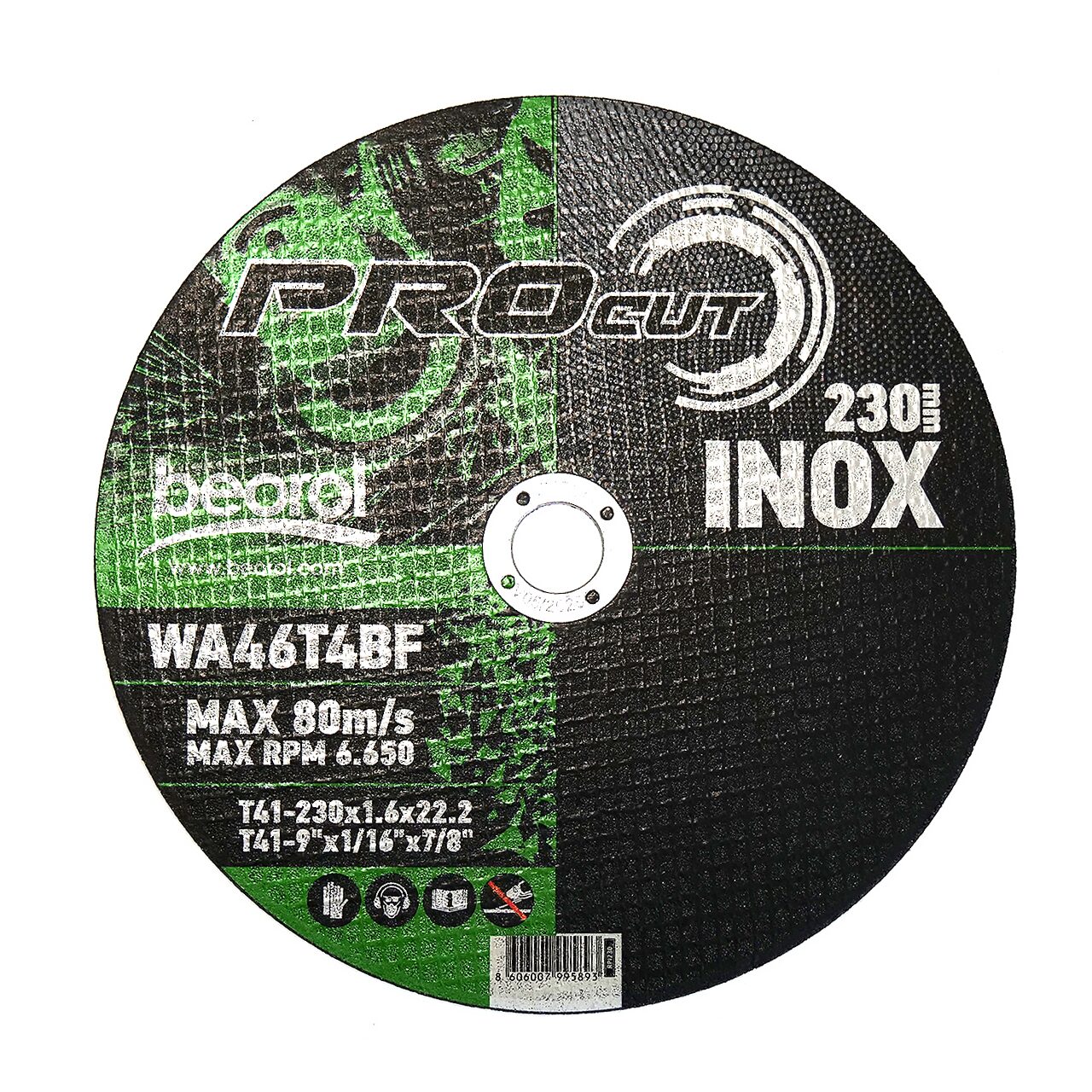 Disc Debitat Inox, 230X1.6 Mm, Beorol